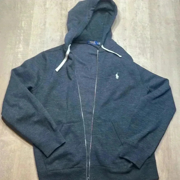 Polo Ralph Lauren zip up hoodie, size Large.  Perfect condition. - Picture 1 of 14